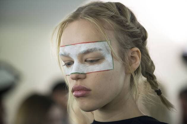 London: Backstage Vivienne Westwood Fashion Show General backstage and atmosphere at Vivienne Westwood s fashion show during London Fashion Week Men s 2017 to present the AW 17 18.  AlbertoxPezzali