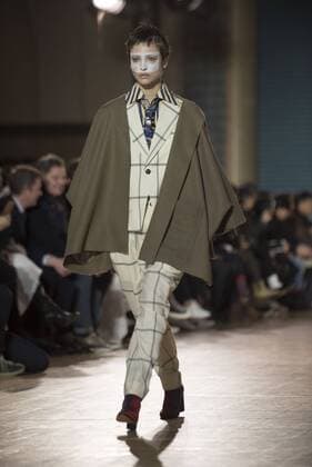 London: Vivienne Westwood Fashion Show Vivienne Westwood s runway at LFW Men s January 2017. A model walks the runway at the Vivienne Westwood show during London Fashion Week Men s collections at Seymour Leisure Centre. Dame Vivienne Isabel Westwood is a British fashion designer and businesswoman, largely responsible for bringing modern punk and new wave fashions into the mainstream. Westwood came to public notice when she made clothes for Malcolm McLaren s boutique in the King s Road, which became famous as SEX  AlbertoxPezzali