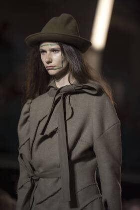 London: Vivienne Westwood Fashion Show Vivienne Westwood s runway at LFW Men s January 2017. A model walks the runway at the Vivienne Westwood show during London Fashion Week Men s collections at Seymour Leisure Centre. Dame Vivienne Isabel Westwood is a British fashion designer and businesswoman, largely responsible for bringing modern punk and new wave fashions into the mainstream. Westwood came to public notice when she made clothes for Malcolm McLaren s boutique in the King s Road, which became famous as SEX  AlbertoxPezzali