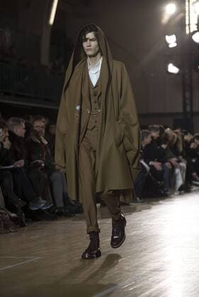 London: Vivienne Westwood Fashion Show Vivienne Westwood s runway at LFW Men s January 2017. A model walks the runway at the Vivienne Westwood show during London Fashion Week Men s collections at Seymour Leisure Centre. Dame Vivienne Isabel Westwood is a British fashion designer and businesswoman, largely responsible for bringing modern punk and new wave fashions into the mainstream. Westwood came to public notice when she made clothes for Malcolm McLaren s boutique in the King s Road, which became famous as SEX  AlbertoxPezzali