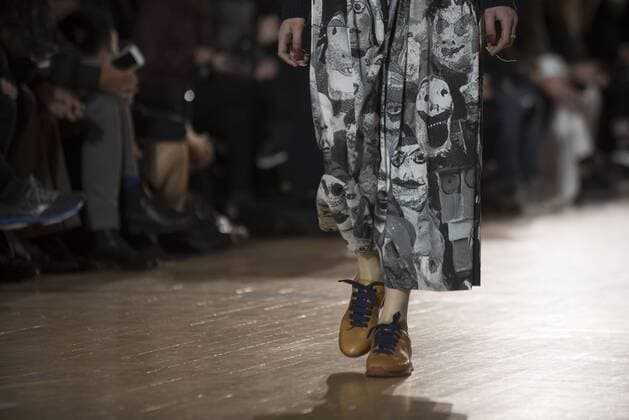 London: Vivienne Westwood Fashion Show Vivienne Westwood s runway at LFW Men s January 2017. A model walks the runway at the Vivienne Westwood show during London Fashion Week Men s collections at Seymour Leisure Centre. Dame Vivienne Isabel Westwood is a British fashion designer and businesswoman, largely responsible for bringing modern punk and new wave fashions into the mainstream. Westwood came to public notice when she made clothes for Malcolm McLaren s boutique in the King s Road, which became famous as SEX  AlbertoxPezzali