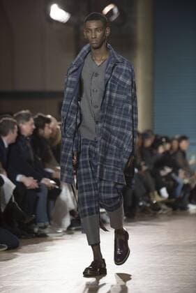 London: Vivienne Westwood Fashion Show Vivienne Westwood s runway at LFW Men s January 2017. A model walks the runway at the Vivienne Westwood show during London Fashion Week Men s collections at Seymour Leisure Centre. Dame Vivienne Isabel Westwood is a British fashion designer and businesswoman, largely responsible for bringing modern punk and new wave fashions into the mainstream. Westwood came to public notice when she made clothes for Malcolm McLaren s boutique in the King s Road, which became famous as SEX  AlbertoxPezzali