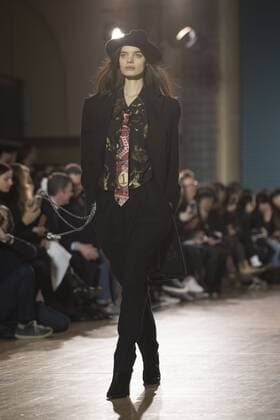 London: Vivienne Westwood Fashion Show Vivienne Westwood s runway at LFW Men s January 2017. A model walks the runway at the Vivienne Westwood show during London Fashion Week Men s collections at Seymour Leisure Centre. Dame Vivienne Isabel Westwood is a British fashion designer and businesswoman, largely responsible for bringing modern punk and new wave fashions into the mainstream. Westwood came to public notice when she made clothes for Malcolm McLaren s boutique in the King s Road, which became famous as SEX  AlbertoxPezzali