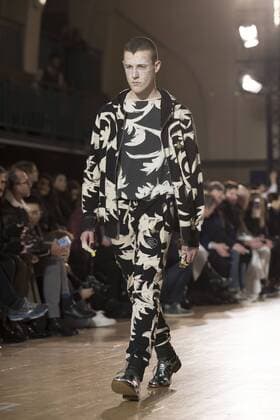 London: Vivienne Westwood Fashion Show Vivienne Westwood s runway at LFW Men s January 2017. A model walks the runway at the Vivienne Westwood show during London Fashion Week Men s collections at Seymour Leisure Centre. Dame Vivienne Isabel Westwood is a British fashion designer and businesswoman, largely responsible for bringing modern punk and new wave fashions into the mainstream. Westwood came to public notice when she made clothes for Malcolm McLaren s boutique in the King s Road, which became famous as SEX  AlbertoxPezzali