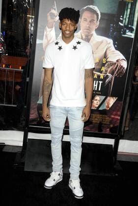 Elfrid Payton LIVE BY NIGHT FILM PREMIERE Hollywood Patrick Rideaux PicturePerfect