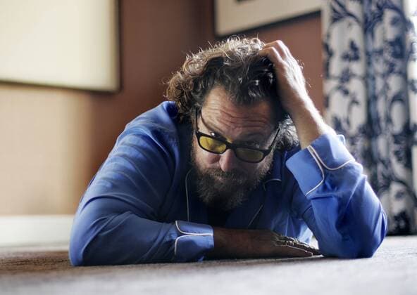 Sep 12, 2007 - Toronto, ON, Canada - Director JULIAN SCHNABEL poses on a hotel room floor in his pyjamas at Toronto s Intercontinental Hotel while in town for the 2007 Toronto International Film Festival promoting his new film, The Diving Bell and the Butterfly . Wednesday September 12, 2007.  - ZUMAt14_ 20070912_mdm_t14_437