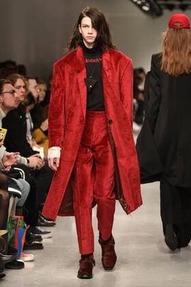 January 9, 2017 - London, England, United Kingdom - A model walks the runway at John Lawrence Sullivan during London Fashion Week Men s January 2017 collections at BFC Show Space on January 9, 2017 in London, England. London United Kingdom  - ZUMAn230 20170109_zaa_n230_080