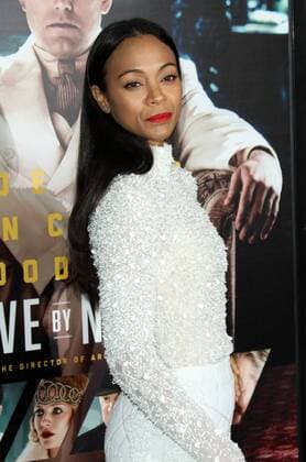 January 9, 2017 - Los Angeles, CA, United States - 9 January 2017 - Los Angeles, California - Zoe Saldana. Live By Night World Premiere held at the TCL Chinese Theatre. Photo Credit: AdMedia Los Angeles United States - ZUMAa123 20170109_zaa_a123_227