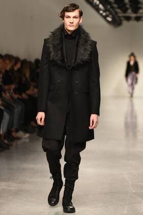 January 9, 2017 - London, United Kingdom - A model walks the runway at the Songzio Autumn Winter 2017 fashion show during London Menswear Fashion Week on January 9, 2017 in London, United Kingdom. London United Kingdom  - ZUMAn230 20170109_zaa_n230_103
