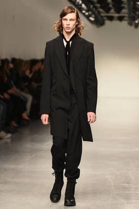 January 9, 2017 - London, United Kingdom - A model walks the runway at the Songzio Autumn Winter 2017 fashion show during London Menswear Fashion Week on January 9, 2017 in London, United Kingdom. London United Kingdom  - ZUMAn230 20170109_zaa_n230_105