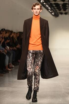 January 9, 2017 - London, United Kingdom - A model walks the runway at the Songzio Autumn Winter 2017 fashion show during London Menswear Fashion Week on January 9, 2017 in London, United Kingdom. London United Kingdom  - ZUMAn230 20170109_zaa_n230_111
