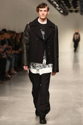 January 9, 2017 - London, United Kingdom - A model walks the runway at the Songzio Autumn Winter 2017 fashion show during London Menswear Fashion Week on January 9, 2017 in London, United Kingdom. London United Kingdom  - ZUMAn230 20170109_zaa_n230_118