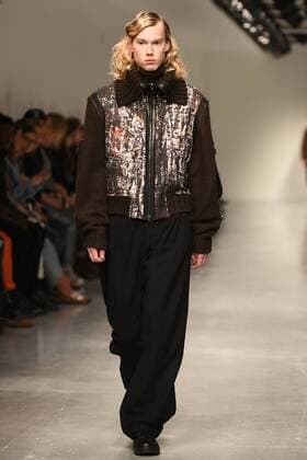 January 9, 2017 - London, United Kingdom - A model walks the runway at the Songzio Autumn Winter 2017 fashion show during London Menswear Fashion Week on January 9, 2017 in London, United Kingdom. London United Kingdom  - ZUMAn230 20170109_zaa_n230_117