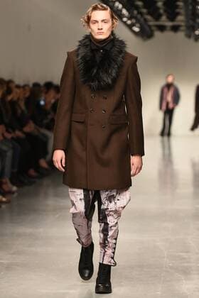 January 9, 2017 - London, United Kingdom - A model walks the runway at the Songzio Autumn Winter 2017 fashion show during London Menswear Fashion Week on January 9, 2017 in London, United Kingdom. London United Kingdom  - ZUMAn230 20170109_zaa_n230_122