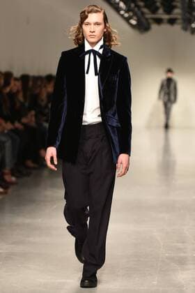 January 9, 2017 - London, United Kingdom - A model walks the runway at the Songzio Autumn Winter 2017 fashion show during London Menswear Fashion Week on January 9, 2017 in London, United Kingdom. London United Kingdom  - ZUMAn230 20170109_zaa_n230_126