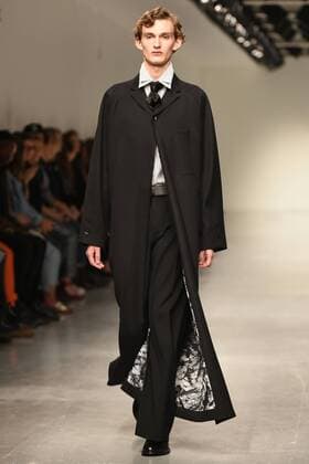 January 9, 2017 - London, United Kingdom - A model walks the runway at the Songzio Autumn Winter 2017 fashion show during London Menswear Fashion Week on January 9, 2017 in London, United Kingdom. London United Kingdom  - ZUMAn230 20170109_zaa_n230_133