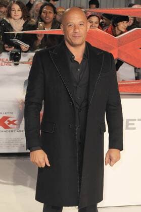 American actor Vin Diesel contestant Grainne McCoy attends the European Premiere of XXX - Return Of Xander Cage held at Cineworld 02 in London. JANUARY 10th 2017  TSTx1749