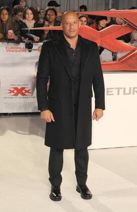 American actor Vin Diesel contestant Grainne McCoy attends the European Premiere of XXX - Return Of Xander Cage held at Cineworld 02 in London. JANUARY 10th 2017  TSTx1749