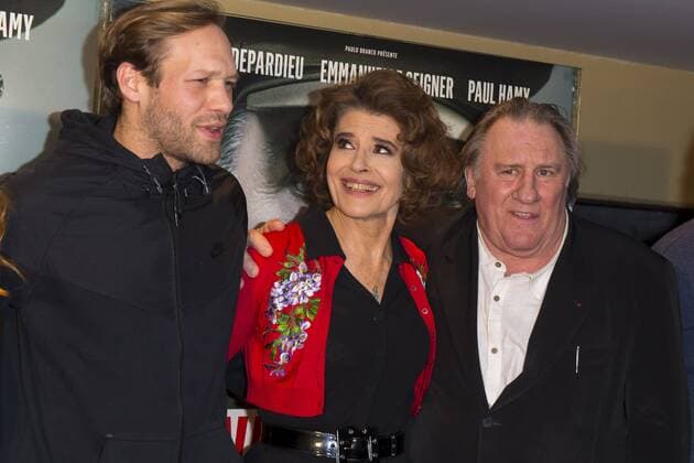 Paul Hamy - Fanny Ardant - Gerard Depardieu - Filmpremiere: Le Divan de Staline - 10 01 2017 StephenCaillet 