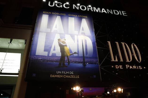 Affiche - Filmpremiere La La Land - Paris - 10 01 2017 GwendolineLeGoff 