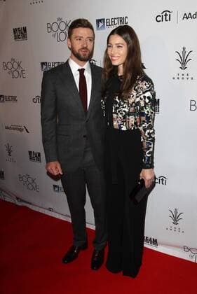 January 10, 2017 - Los Angeles, CA, United States - 10 January 2017 - Los Angeles, California - Justin Timberlake and Jessica Biel. Book of Love Premiere held at The Grove. Photo Credit: AdMedia Los Angeles United States - ZUMAa123 20170110_zaa_a123_083