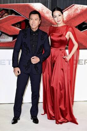 Donnie Yen mit Gattin Cissy Wang bei der Premiere des Kinofilms xXx: Return of Xander Cage in der O2 Cineworld, Greenwich. London Donnie Yen mit Gattin Cissy Wang  Foto:xS.xVasx xFuturexImage