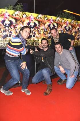 Hubertus von Lerchenfeld, Nino Kerl, Paul Sedlmeir und Daniel Schlauch bei der Kinopremiere des Animationsfims One Piece Film Gold im Mathäser Filmpalast. München, 10.01.2017 Foto:xP.xSchönbergerx xFuturexImage