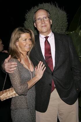Feb 21, 2007; Hollywood, California, USA; Actor CHEVY CHASE & wife JAYNIE at the Global Green 3rd Annual Pre-Oscar Party held at Avalon. Mandatory  - ZUMA 20070221_lis_o05_021
