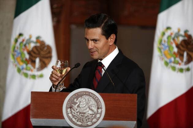 Enrique Pena Nieto während eines Treffens von Botschaftern und Konsuln in Mexiko-Stadt January 11, 2017 - Mexico Enrique Pena Nieto  - ZUMAu78_ 20170111_zaf_u78_043
