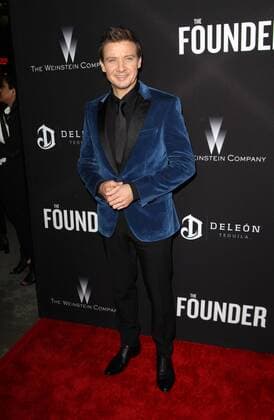 January 11, 2017 - Los Angeles, CA, United States - 11 January 2017 - Los Angeles, California - Jeremy Renner. The Founder Premiere held at the Cinerama Dome at the ArcLight Hollywood. Photo Credit: AdMedia Los Angeles United States - ZUMAa123 20170111_zaa_a123_014