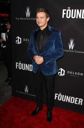January 11, 2017 - Los Angeles, CA, United States - 11 January 2017 - Los Angeles, California - Jeremy Renner. The Founder Premiere held at the Cinerama Dome at the ArcLight Hollywood. Photo Credit: AdMedia Los Angeles United States - ZUMAa123 20170111_zaa_a123_025