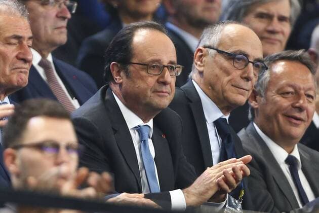 Francois Hollande besucht Spiel der Handball-WM in Paris Francois Hollande Joel Delplanque ( President FFH ) - Handball WM, Frankreich vs. Brasilien, Eröffnungsspiel - 11 01 2017 GwendolineLeGoff Panoramic 