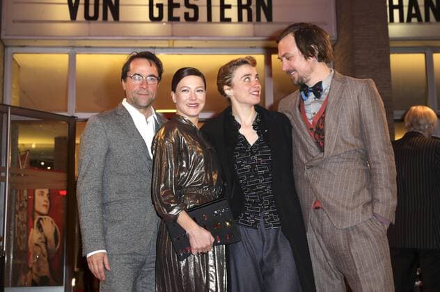 Jan Josef Liefers, Hannah Herzsprung, Adele Haenel und Lars Eidinger bei der Premiere des Kinofilms Die Blumen von gestern im Kino International. Berlin, 11.01.2017 Foto:xS.xGabschx xFuturexImage
