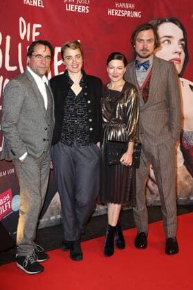 Jan Josef Liefers, Adele Haenel, Hannah Herzsprung und Lars Eidinger bei der Premiere des Kinofilms Die Blumen von gestern im Kino International. Berlin, 11.01.2017 Foto:xS.xGabschx xFuturexImage