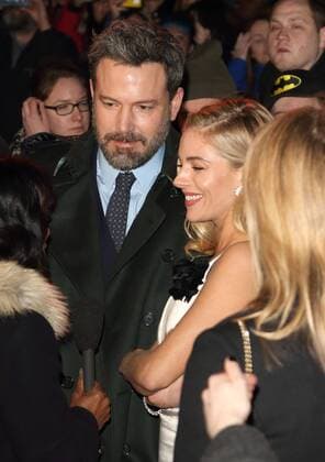 Live By Night European Premiere London.UK. Ben Affleck and Sienna Miller at the Live By Night European Premiere at the BFI Southbank, Belvedere Road,. 11th January 2017 LMK73-62675-120117 