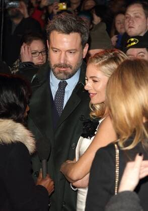Live By Night European Premiere London.UK. Ben Affleck and Sienna Miller at the Live By Night European Premiere at the BFI Southbank, Belvedere Road,. 11th January 2017 LMK73-62675-120117 
