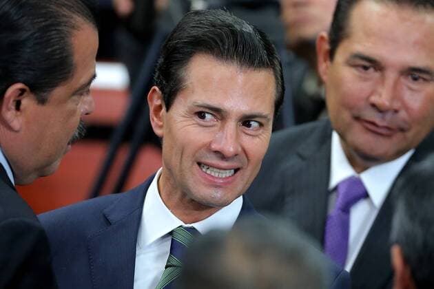 Mexico s President Enrique Pena Nieto greets attendees during an official act to announce a set of economic measures in Mexico City, Mexico, 12 January 2017. Pena Nieto justified the rise of fuels prices after the popular outrage. EFE Jose Mendez PENA NIETO JUSTIFIES THE RISE OF GASOLINE PRICES !ACHTUNG: NUR REDAKTIONELLE NUTZUNG!  MEX010 20170112-636198555937477212