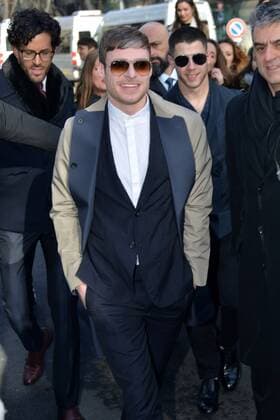 Milan arrival guests Emporio Armani fashion show. Milan Men s Fashion Week Fall Winter 2017 18. Pictured: Richard Madden  Copyright: xSimonexComix xIPAx