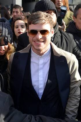 Milan arrival guests Emporio Armani fashion show. Milan Men s Fashion Week Fall Winter 2017 18. Pictured: Richard Madden  Copyright: xSimonexComix xIPAx