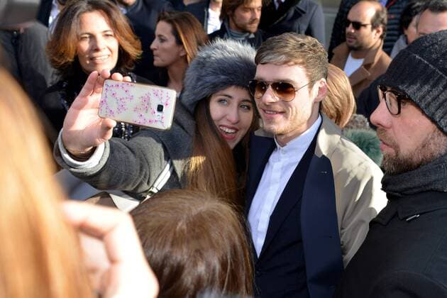 Milan arrival guests Emporio Armani fashion show. Milan Men s Fashion Week Fall Winter 2017 18. Pictured: Richard Madden  Copyright: xSimonexComix xIPAx