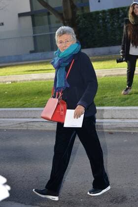 Milan arrival guests Emporio Armani fashion show. Milan Men s Fashion Week Fall Winter 2017 18. In the photo: Rosanna Armani  Copyright: xSimonexComix xIPAx