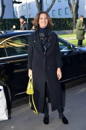 Milan arrival guests Emporio Armani fashion show. Milan Men s Fashion Week Fall Winter 2017 18. In the picture: Roberta Armani  Copyright: xSimonexComix xIPAx