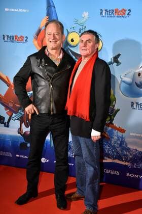 Die Schauspieler und Sprecher Tom Gerhardt , l-r, und Detlev Redinger am 14.01.2017 bei der Premiere des Films Ritter Rost 2 - Das Schrottkomplott in den Kölner Cinedom.