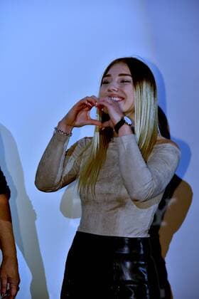Die Sprecherin und Youtube Star Bianca Bibi Heinicke am 14.01.2017 bei der Premiere des Films Ritter Rost 2 - Das Schrottkomplott in den Kölner Cinedom.