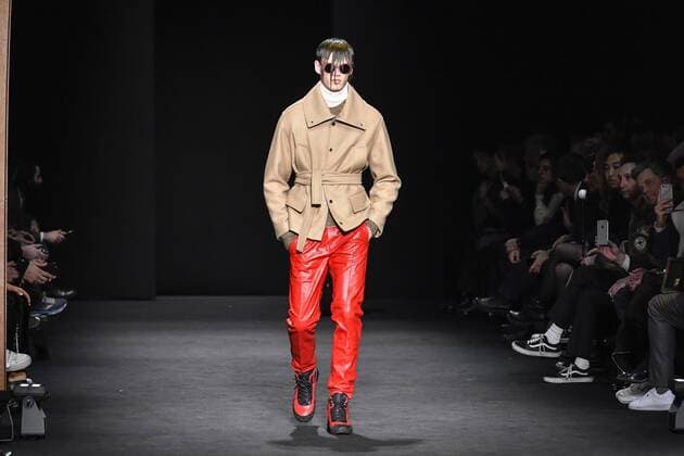 Milan Men s Fashion Week Fall Winter 2017 2018 - VERSACE fashionshow Pictured: model  Copyright: xRiccardoxGiordanoxSickix xIPAx