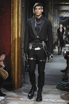 Milan Men s Fashion Week Fall Winter 2017 2018. Milano Moda Uomo, autunno inverno 2017 2018 . Moschino fashionshow Pictured: model  Copyright: xSickix xIPAx