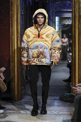 Milan Men s Fashion Week Fall Winter 2017 2018. Milano Moda Uomo, autunno inverno 2017 2018 . Moschino fashionshow Pictured: model  Copyright: xSickix xIPAx