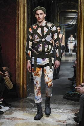 Milan Men s Fashion Week Fall Winter 2017 2018. Milano Moda Uomo, autunno inverno 2017 2018 . Moschino fashionshow Pictured: model  Copyright: xSickix xIPAx