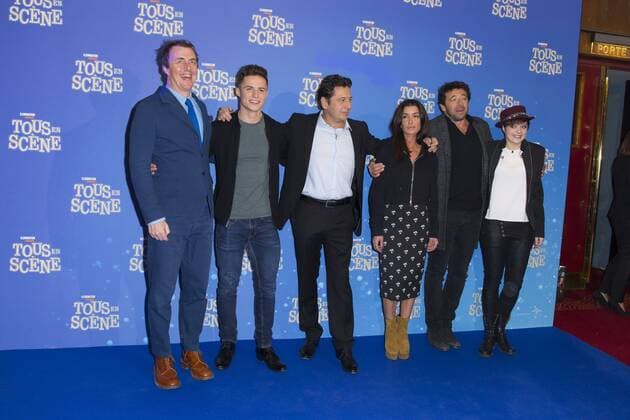 Tous En Scene Filmpremiere in Paris Garth Jennings - Laurent Gerra - Jenifer Bartoli - Patrick Bruel -Elodie Martelet CELEBRITES : Avant Premiere du film Tous en scene - Paris - 14 01 2017 StephenCaillet Panoramic 
