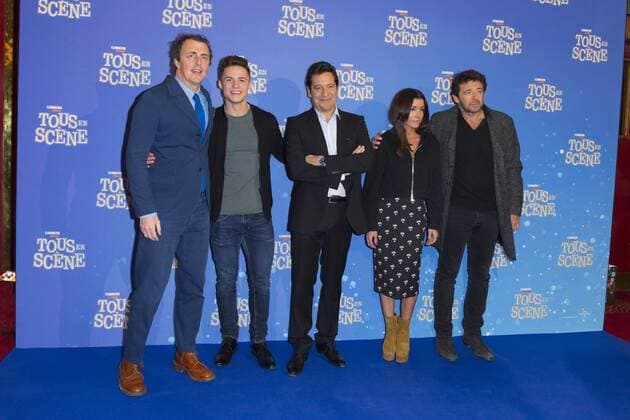 Tous En Scene Filmpremiere in Paris Garth Jennings - Laurent Gerra - Jenifer Bartoli - Patrick Bruel CELEBRITES : Avant Premiere du film Tous en scene - Paris - 14 01 2017 StephenCaillet Panoramic 